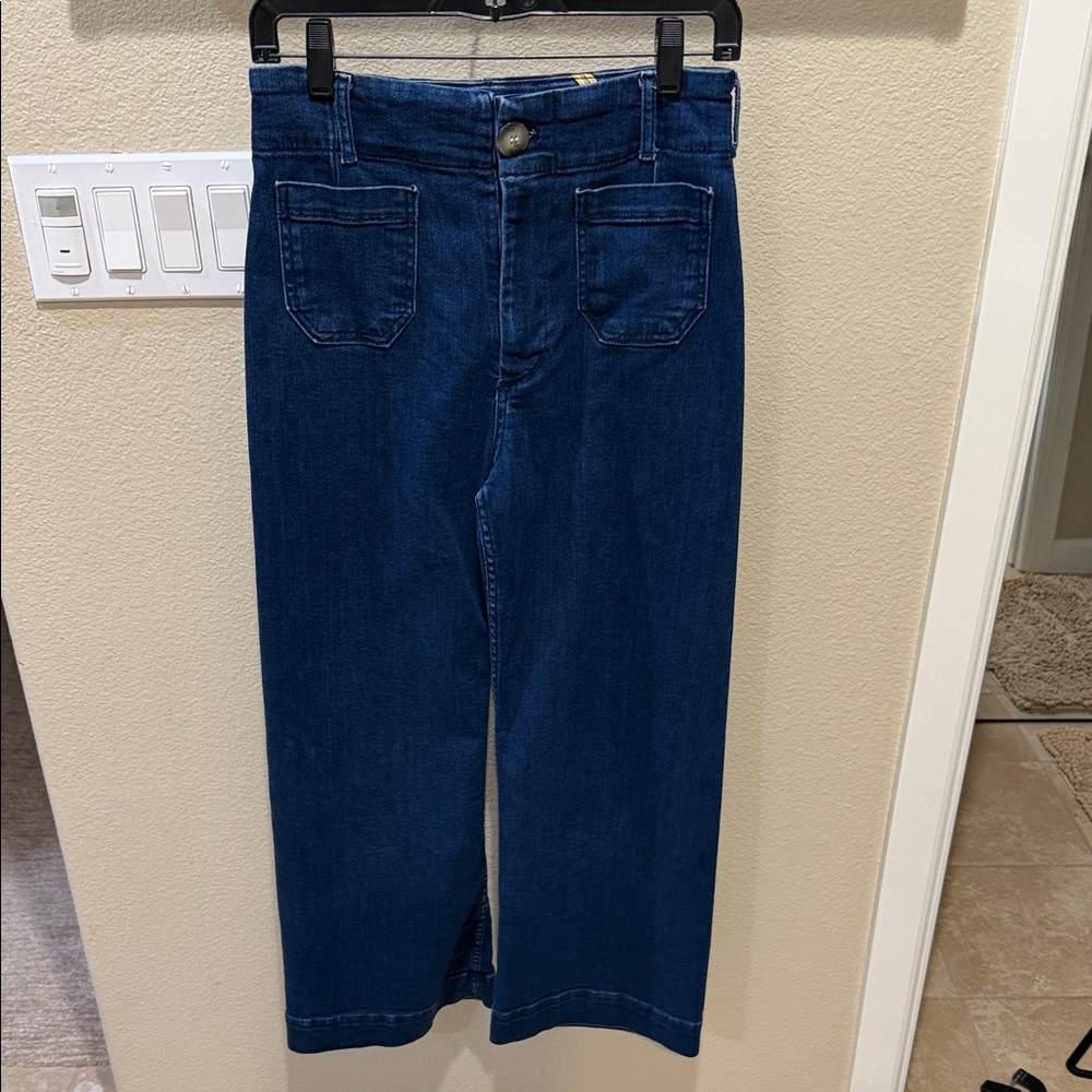 Maeve Dark Blue Ankle Jeans